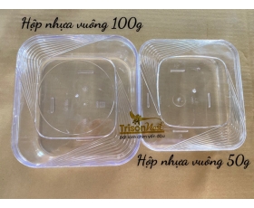 HỘP NHỰA VUÔNG C0220 (100G - 50G)