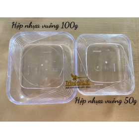 HỘP NHỰA VUÔNG C0220 (100G - 50G)