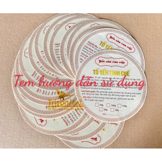 TEM LÓT ĐÁY HỘP YẾN
